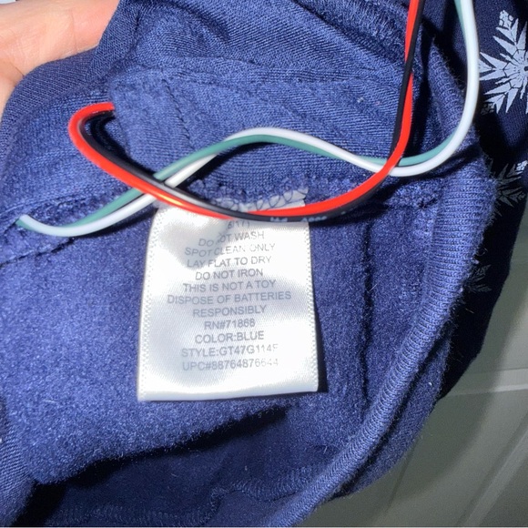 Disney Navy Blue Olaf  light up Christmas Sweatshirt XL Womens - Picture 4 of 9